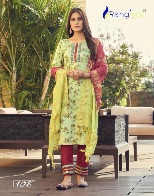 Rangjyoti Saheli 101 Stylish Wear Chanderi Cotton Designer Readymade Suit